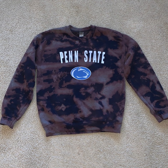 Gildan Tops - CUSTOM MADE Acid Wash Penn State Crewneck
